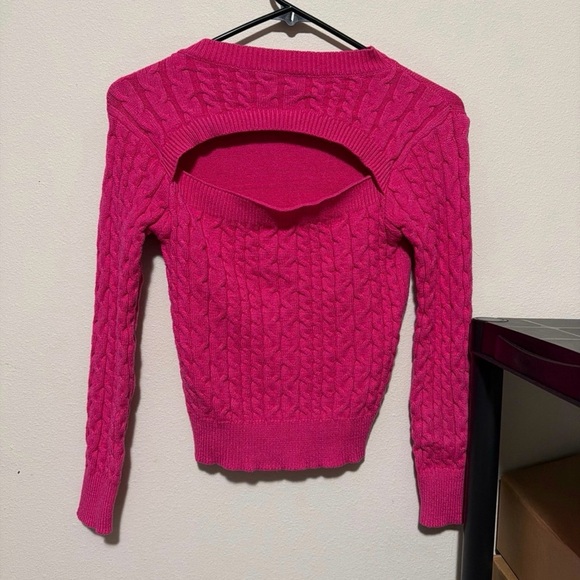 SHEIN Sweaters - Women’s pink open-front sweater